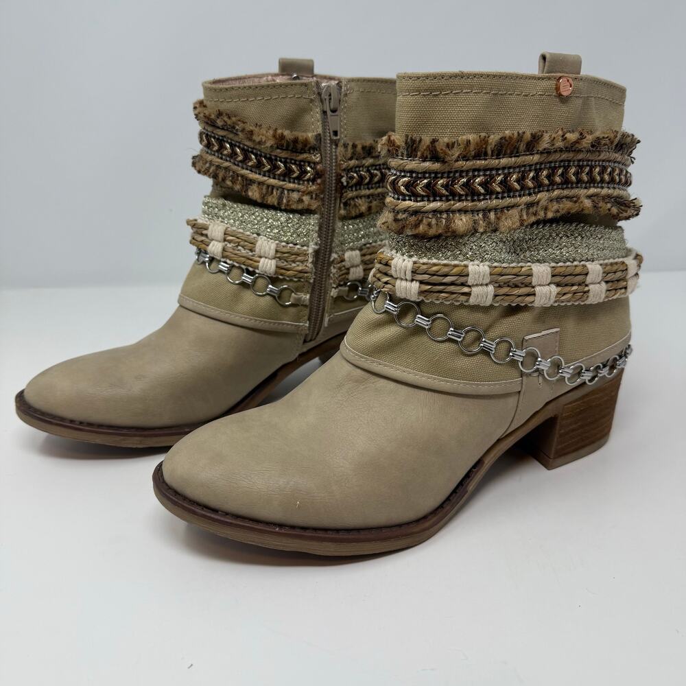 Bull Boxer Ankle Boots Women's 7.5 M Tan Danna Style number 4457263